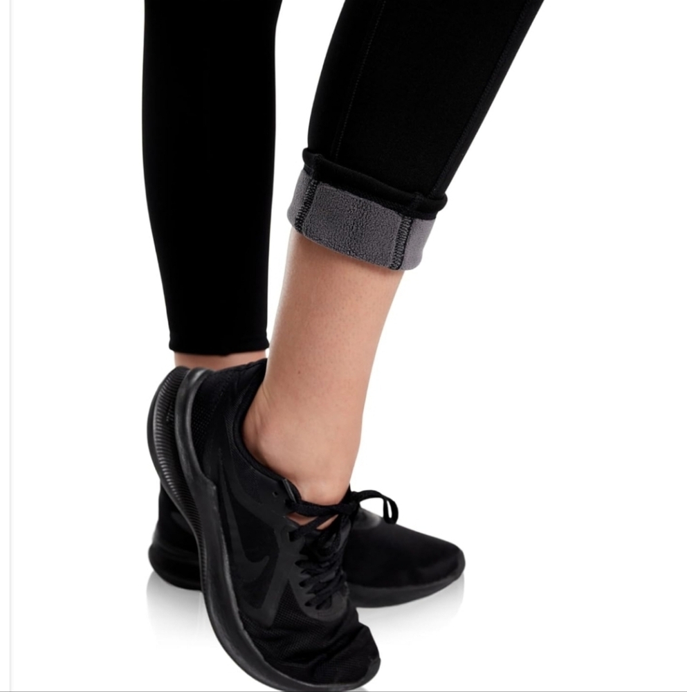 Kyodan Ice Sherpa Fleece Lined High Waist Leggings Black SP